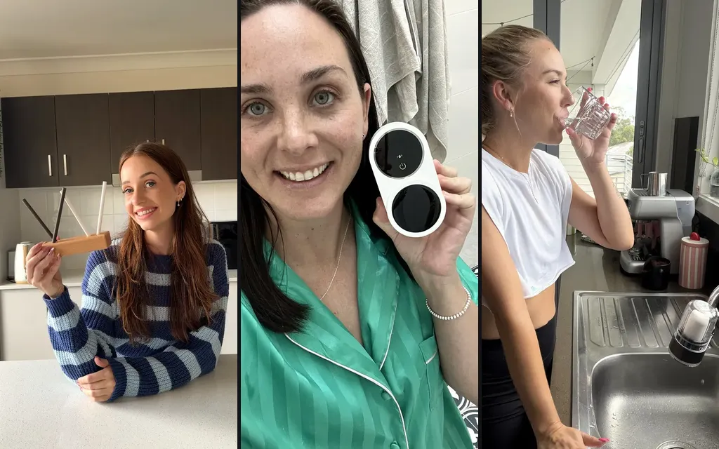 Stills from real Freedom Creators shoots: creators filming products in their own homes